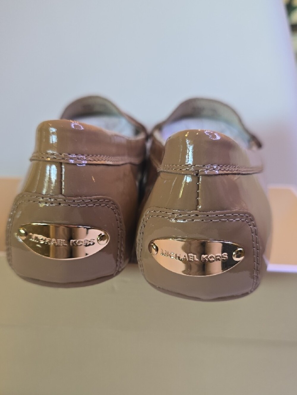 Michael Kors Daisy Loafers in Nude Beige/Tan - Picture 4 of 8